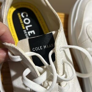 Cole Haan White Sneakers with Chunky Sole and Low-Top Design